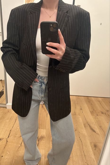 Marynarka oversize w paski