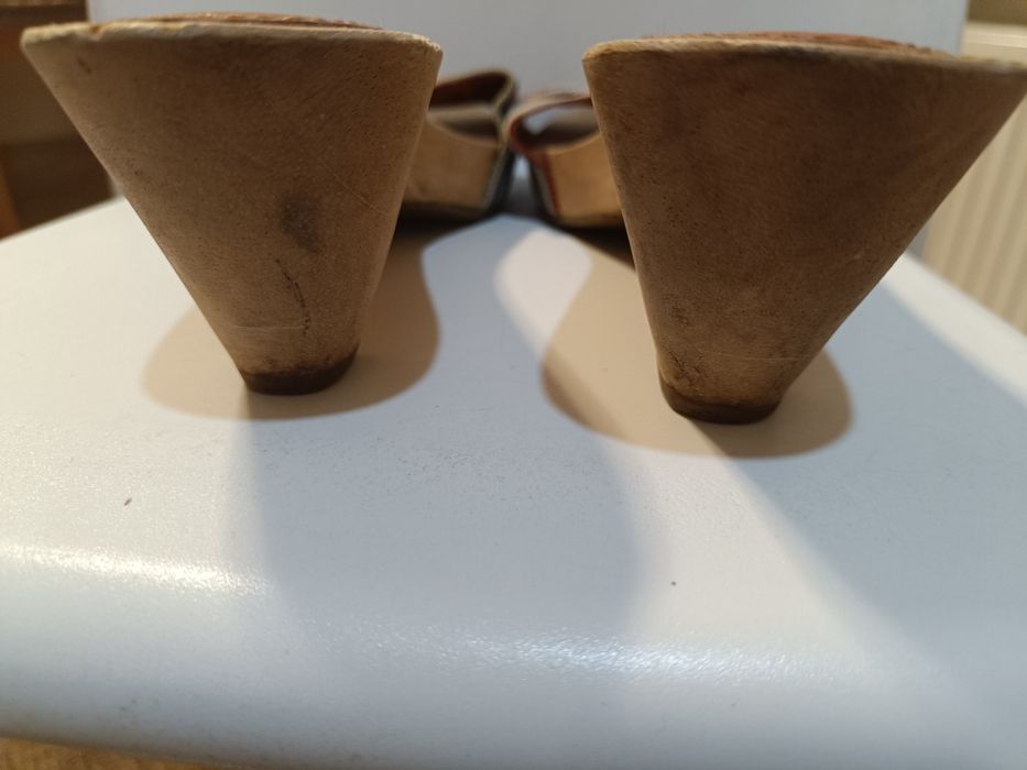 Drewniane klapki ZARA r. 41