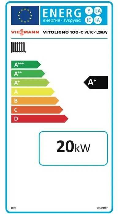 Kocioł VIESSMANN Vitoligno 100-C VLC1-1  20 kW na pellet