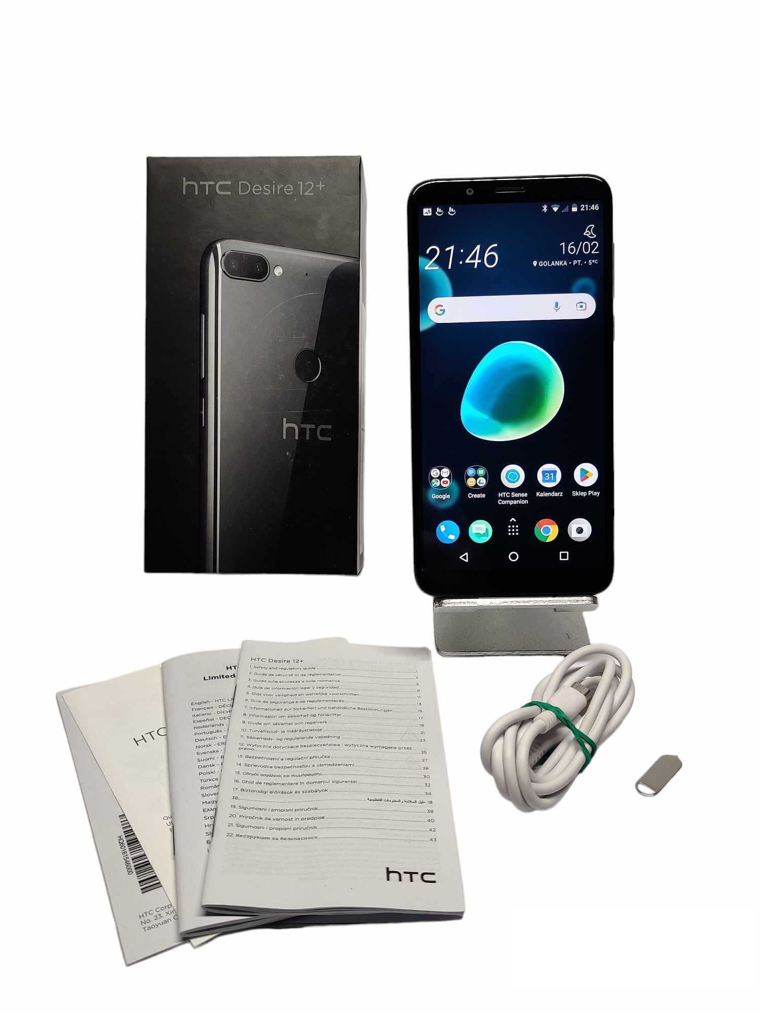 Smartfon HTC Desire 12+ 3 GB / 32 GB 4G (LTE) 6" czarny Android TANIO