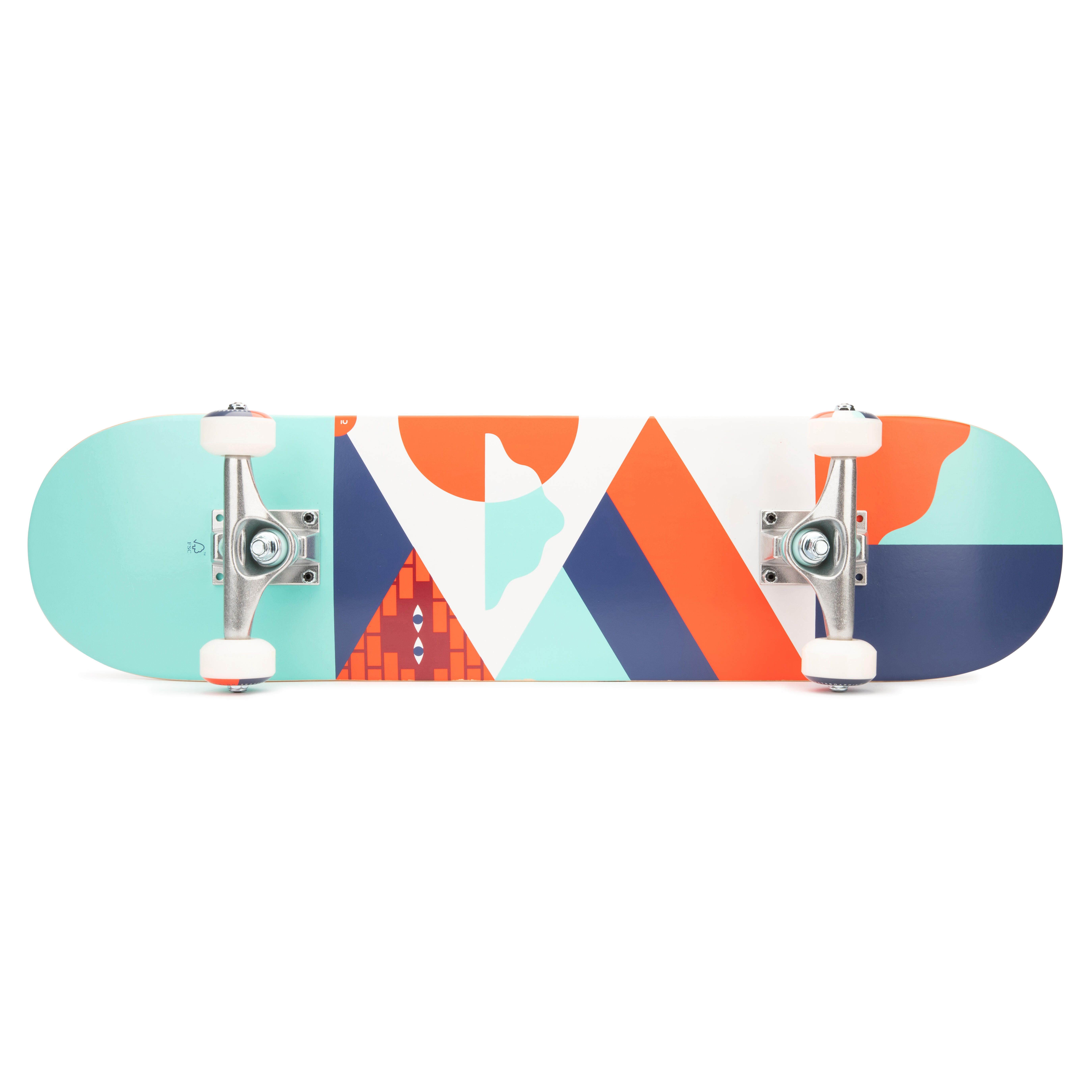 Skate criança 8-12 anos cp 100 mid Geometric tamanho 7,6"