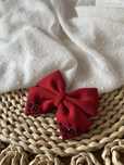 Czerwona kokarda Handmade