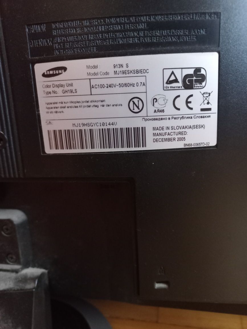 Монітор samsung syncmaster 913n