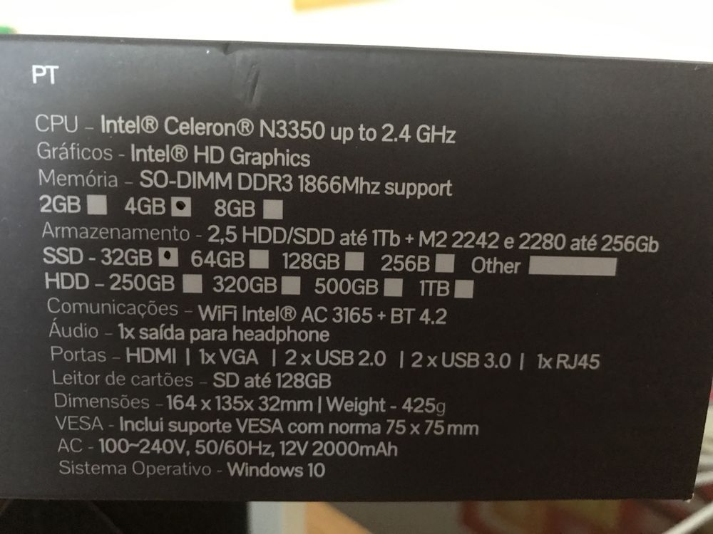 Ultra compact pc insys Kp8-ab2