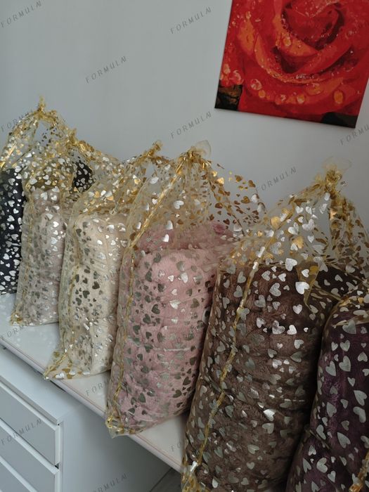 М'якусенький Шарпей 5 см плед ковдра полотна велюрова в полоску на под