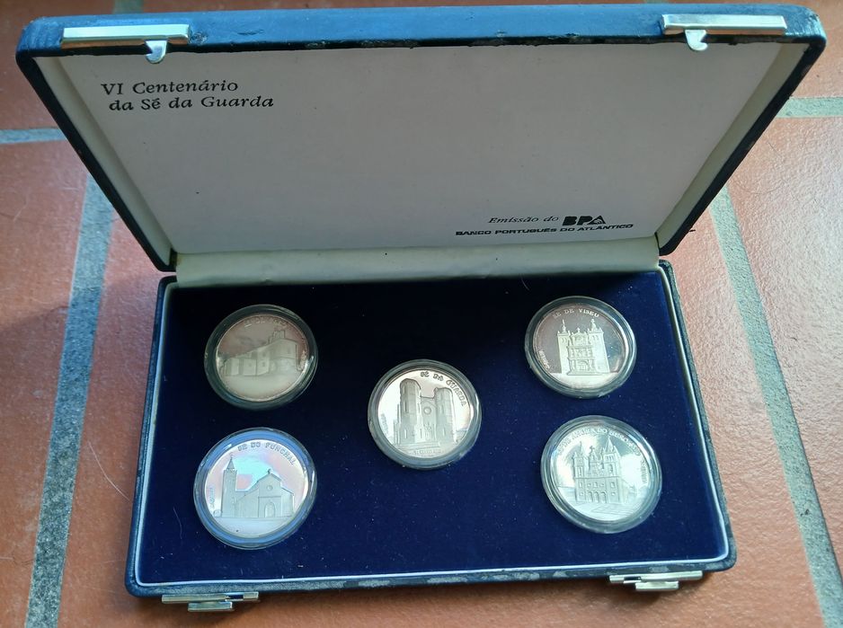 Medalhas em prata Bpa VI Centenário da Sé da Guarda