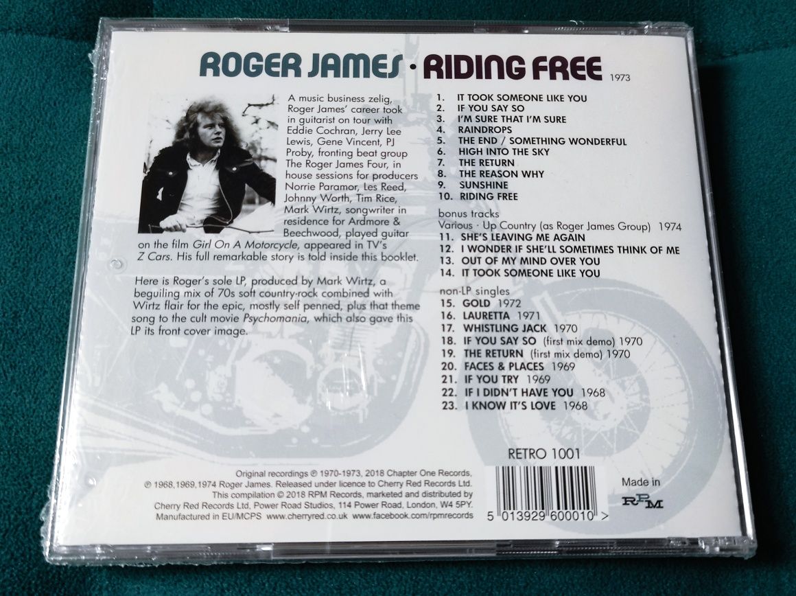 Roger James - Riding Free - CD Novo