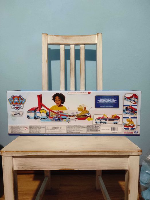 Psi Patrol ciężarówka Mighty Pups mega pojazd z rozkładaną przyczepą