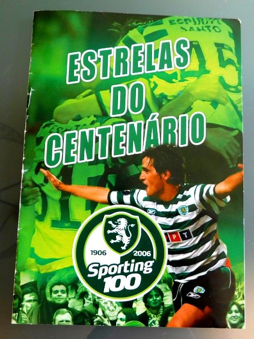 Duas cadernetas Sporting estrelas do centenário