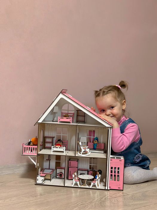 Дитячий будиночок для ляльки—НОВИЙ‼️ деревʼяний будиночок з меблями