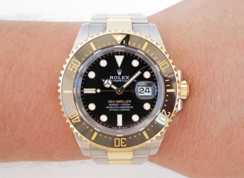 Часи ROLEX 126603 Sea-Dweller Золото/Сталь 43 мм