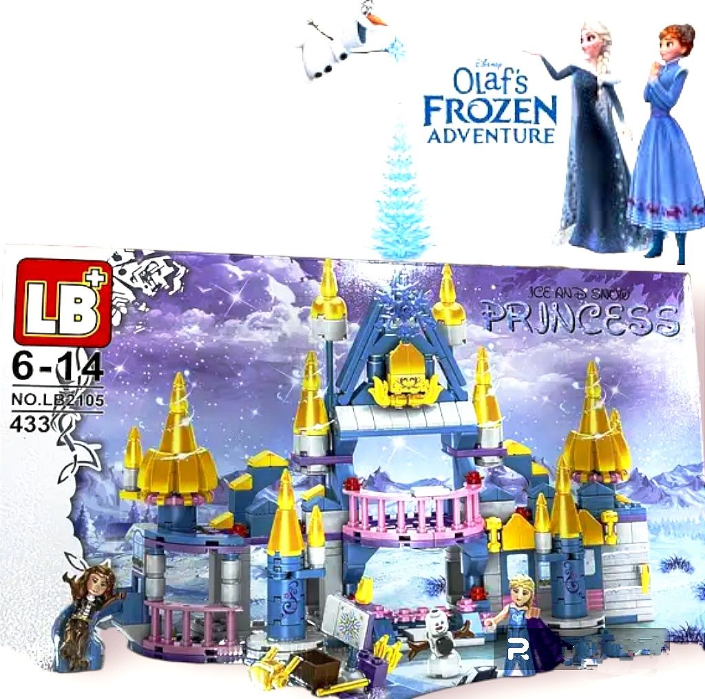 Конструктор  для девочек Frozen Холодное сердце Замок принцессы 433 д.