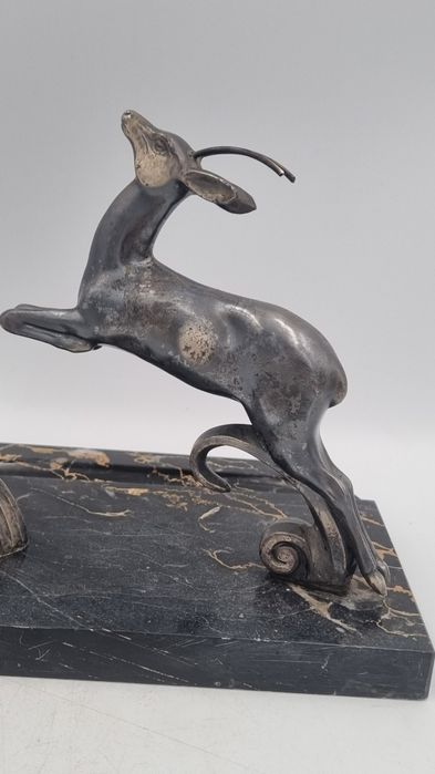 Figura antylopy z kałamarzem Art-Deko