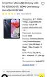 Samsung M34 5G 6/128 GB 6,5 cala 120 Hz ,50 mpix  granatowy