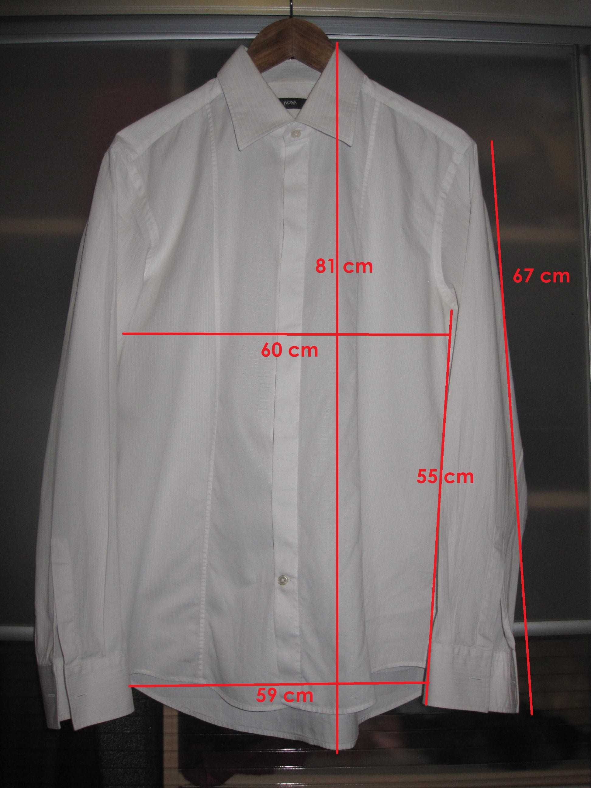 Oryginalna koszula HUGO BOSS BLACK® Roz-L biała pod spinki