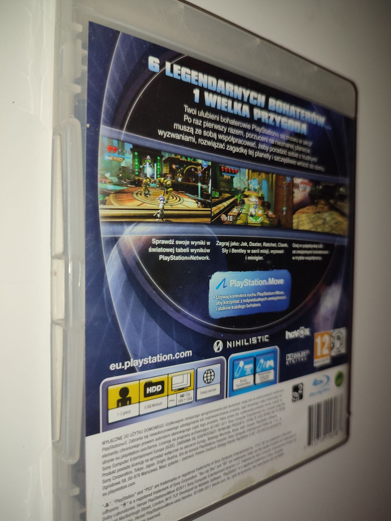 Gra Ps3 Herosi move Edition PL gry PlayStation 3 Minecraft LEGO Crash