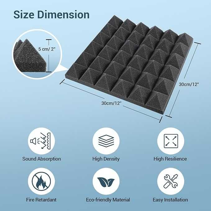 Panele akustyczne Ohuhu, 48sztuk