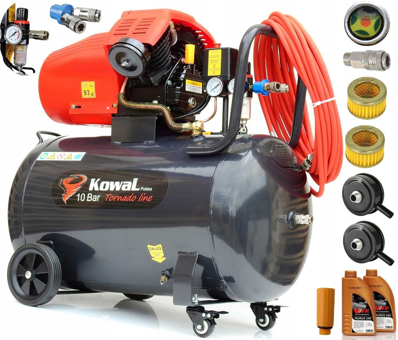 12 Bar KOMPRESOR k7 100L olejowy tłokowy sprężarka pompa powietrza