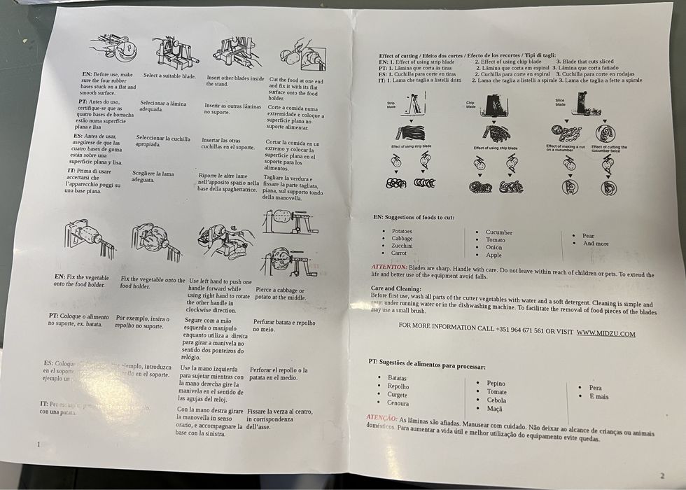 Cortador de legumes Midzu