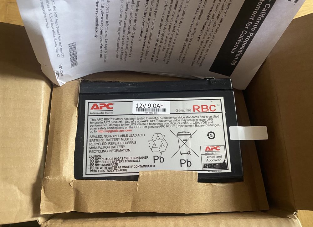 Батарея APC RBC17 12v 9Ah Replacement Battery Cartridge оригинал