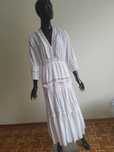 %_Italy_L'olive verte_sukienka BOHO_falbany+pasmanteria+dżety_ecru-S/L