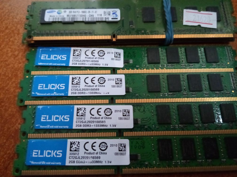 Модулі пам'яті DDR1 DDR2 DDR3 для ПК