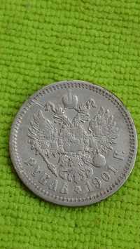 1 рубль 1901 года, царский, серебро, Николай 2, Российская империя