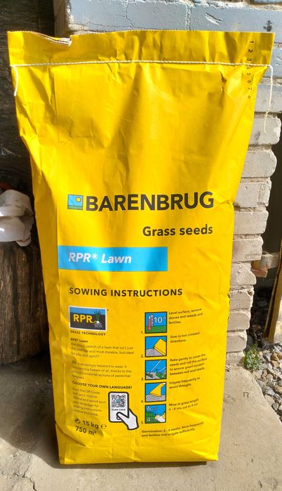 Trawa BARENBRUG RPR LAWN 15 kg - nasiona trawy