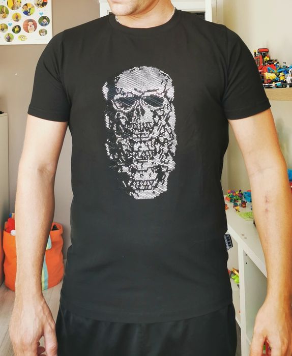 Koszulki z ćwiekami z motywem czaszki Philipp Plein