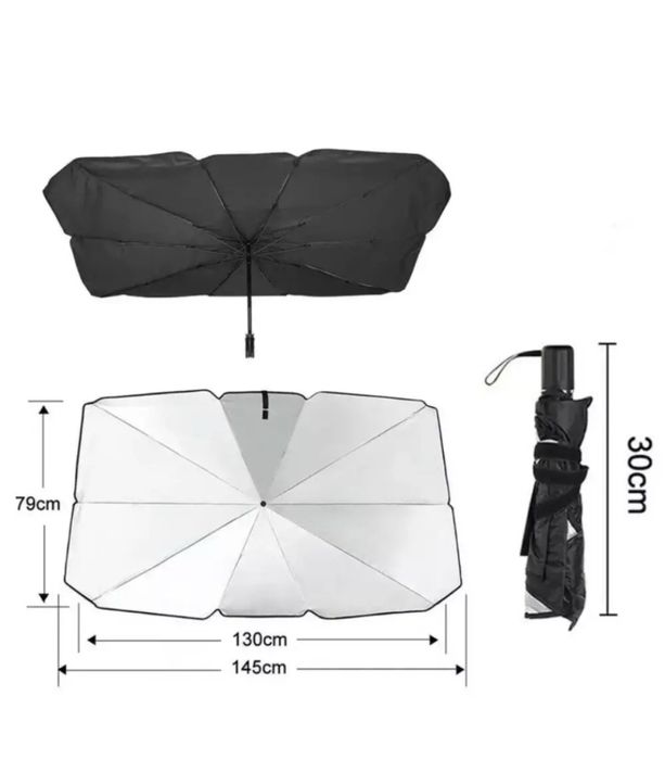 Солнцезащитный зонт на лобовое стекло в авто для защиты от солнца