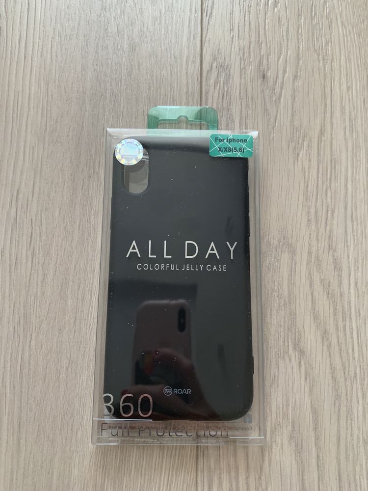 Czarne etui obudowa case Roar jelly case NOWE Iphone X/XS