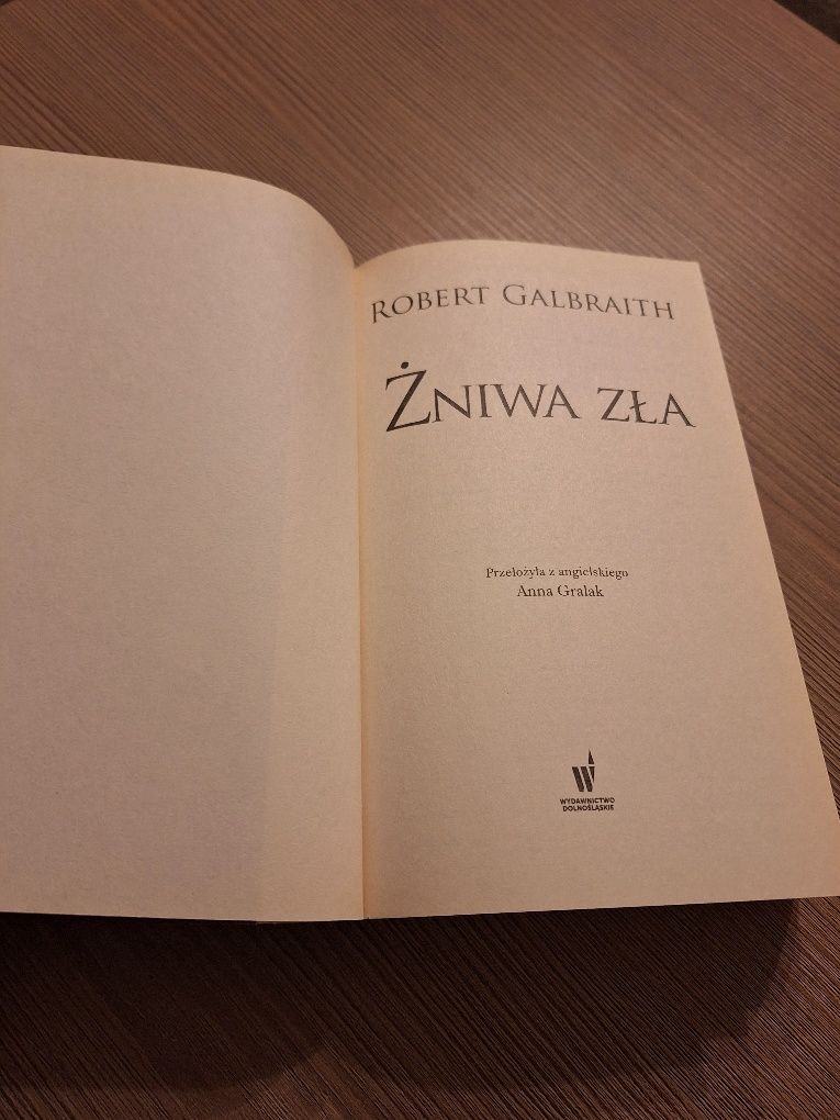 Książka Robert Galbraith Żniwa Zła