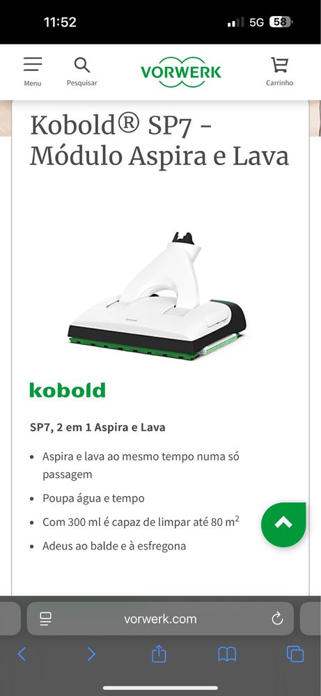 Aspira e lava  Kobold SP7