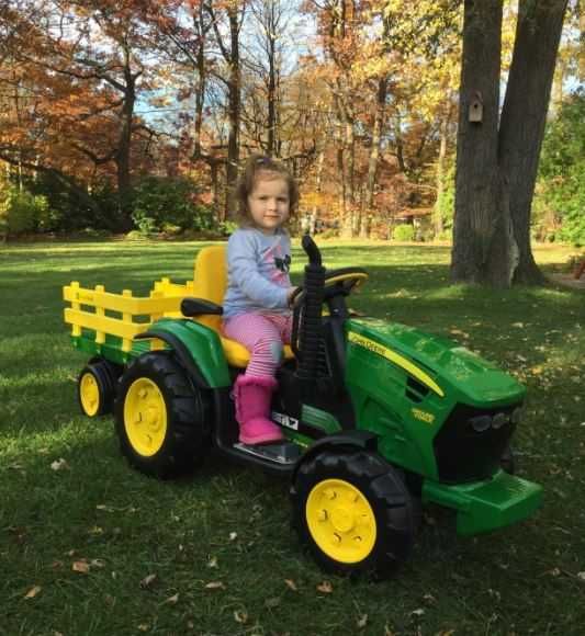 WYSYŁKA. Nowe traktory JOHN DEERE dla dzieci PRZYCZEPKA w zestawie