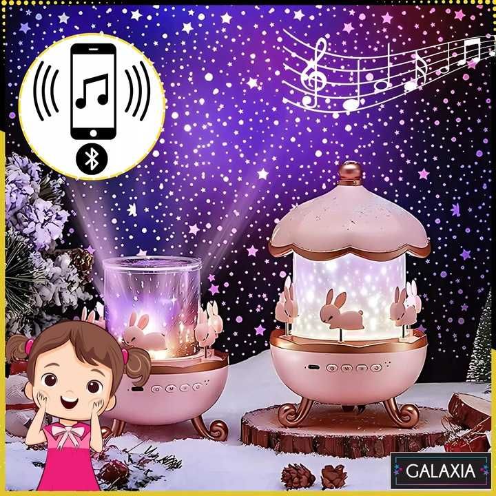 PROJEKTOR GWIAZD Dla Dzieci Rzutnik Nieba Lampka Pozytywka BLUETOOTH