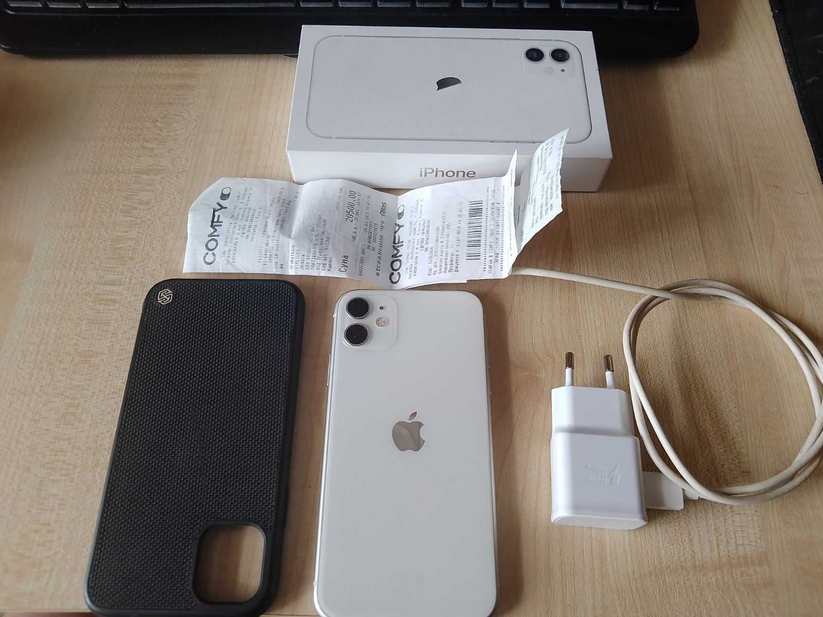 Apple iphone 11 64 gb білий, 92% акб :)