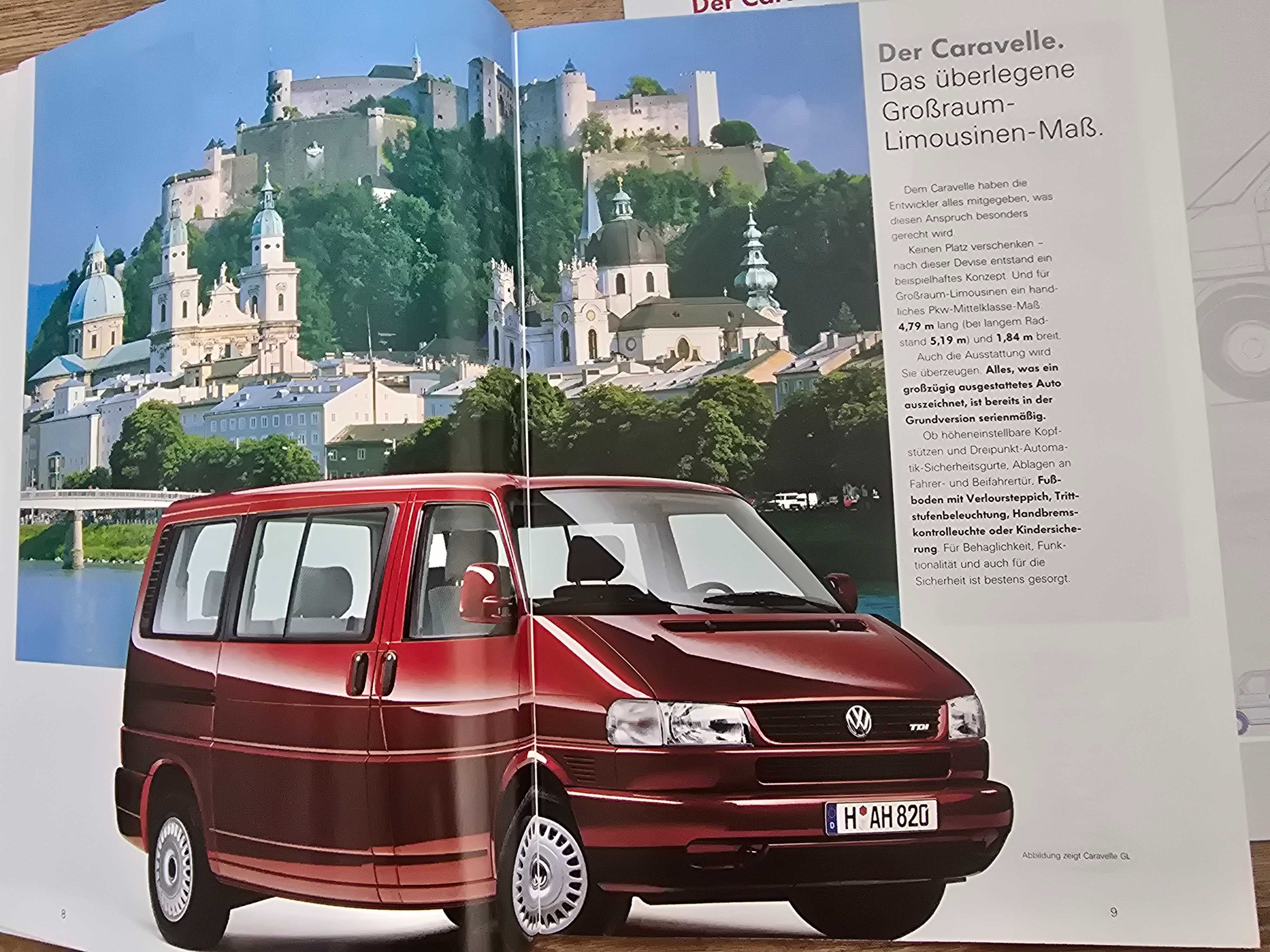 Prospekt VW T4 Caravelle, Multivan