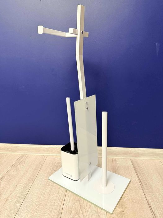 3045. Smartpeas uchwty na papier toaletowy ze szczotką biały