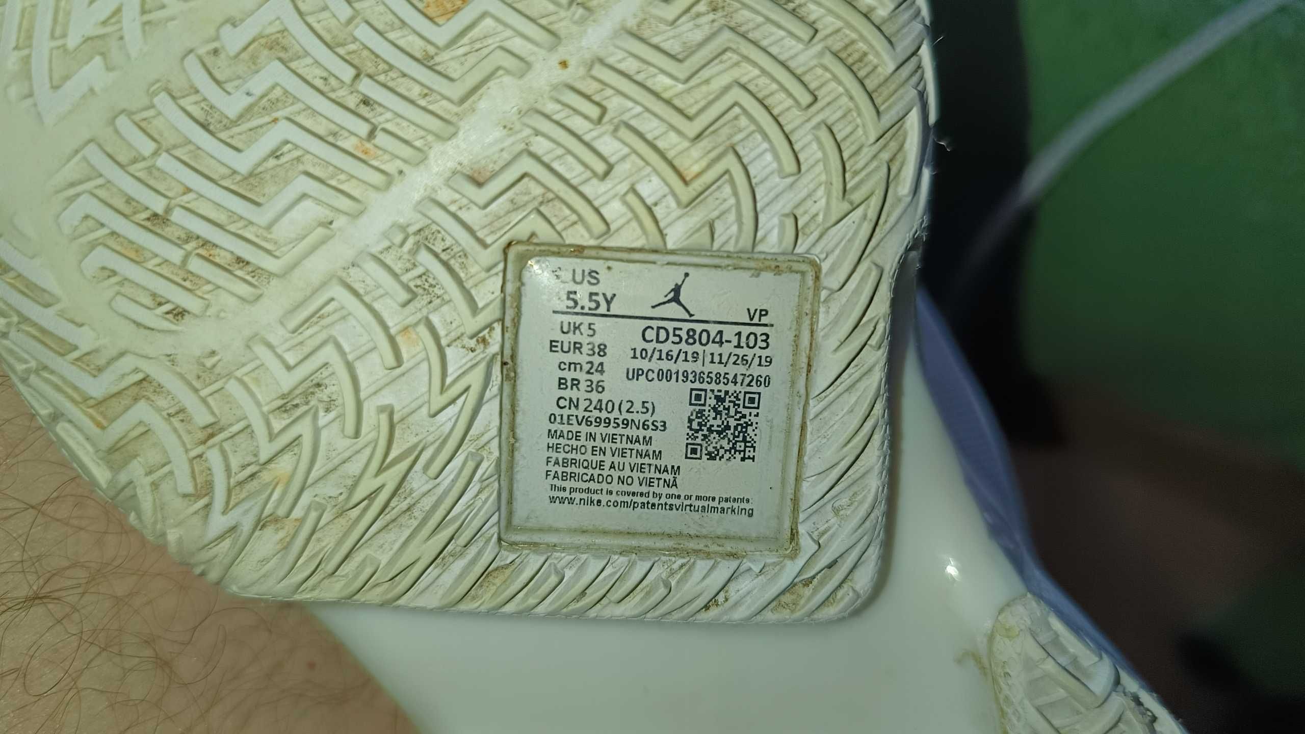 Buty do koszykówki NIKE JORDAN WHY NOT ZERO.3 r.38 stan bardzo dobry