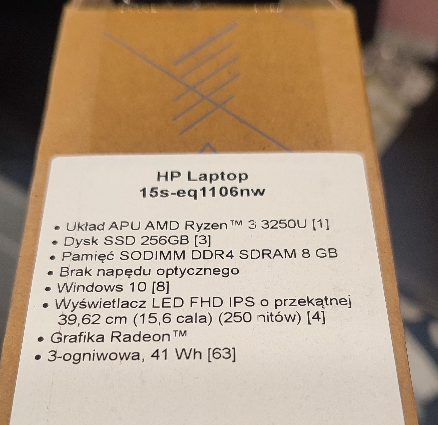 Laptop HP 15s-eq1106nw
