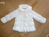 Casaco branco elegante da Zara baby - 12 a 18 meses