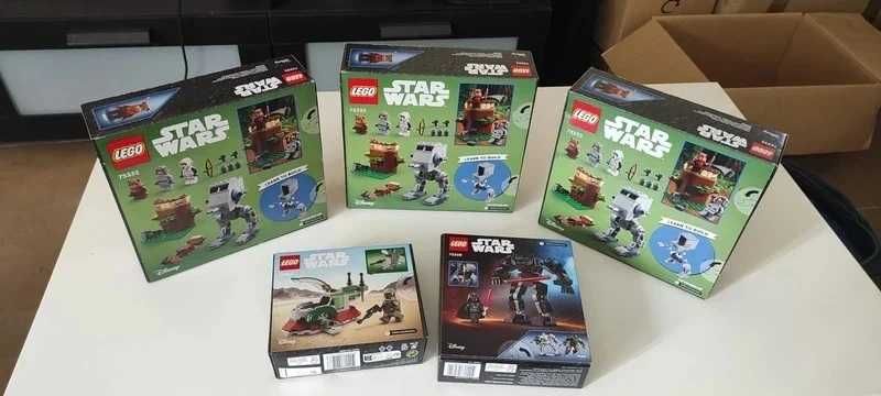 Conjunto de 5 Sets LEGO Star Wars Novos