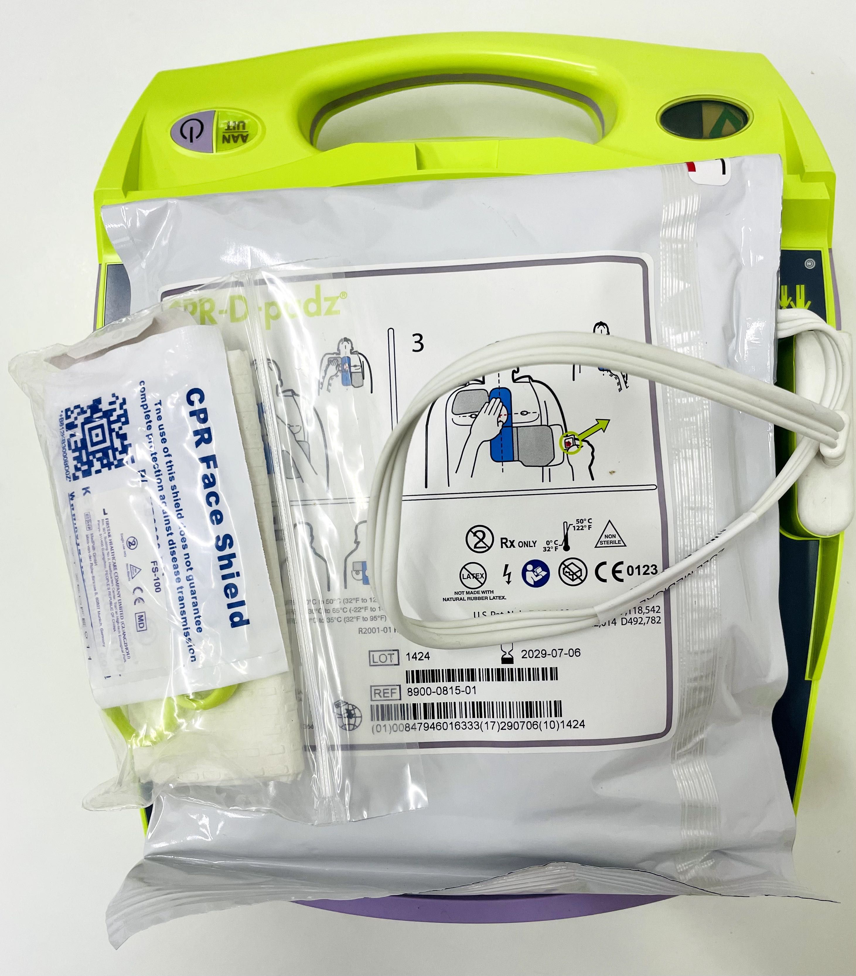 Defibrylator ZOLL AED PLUS j.polski, nowa torba, nowe elektrody CPR-D!