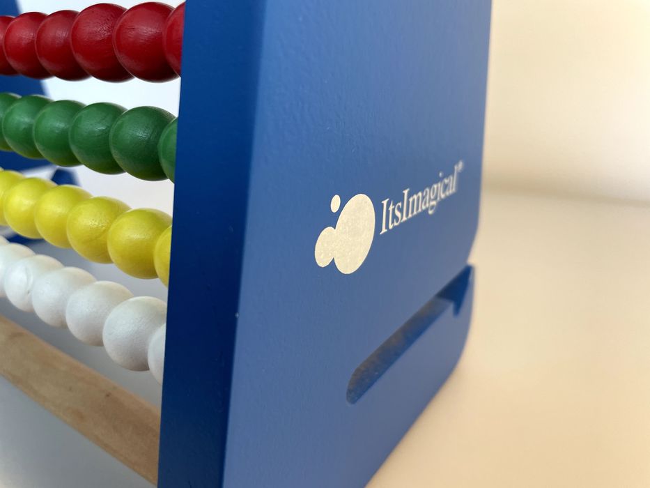 Brinquedo - Ábaco Educativo em Madeira – Como Novo!