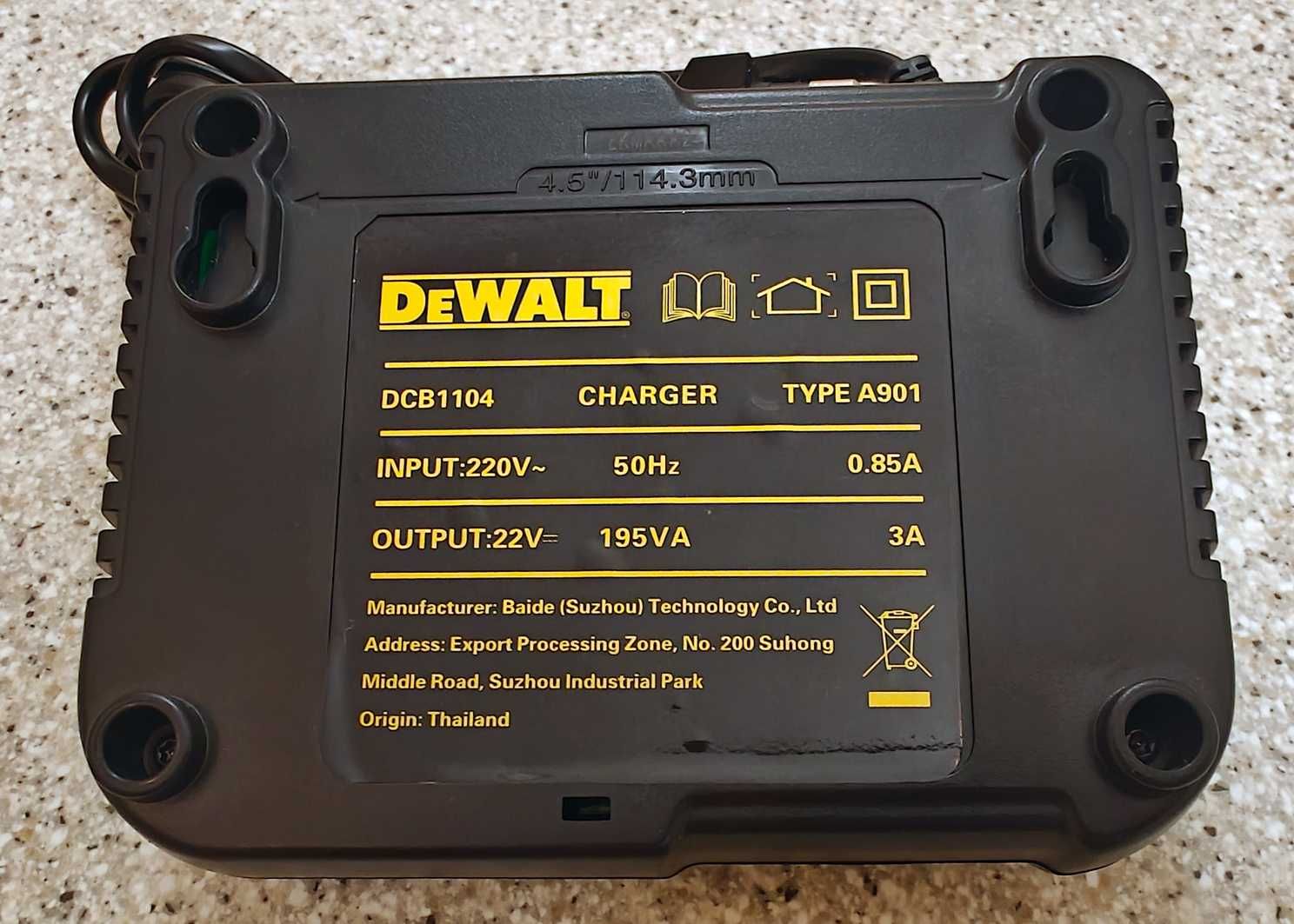 Зарядний пристрій Акб Dewalt (Деволт) DCB 1104 12-18v (3A)