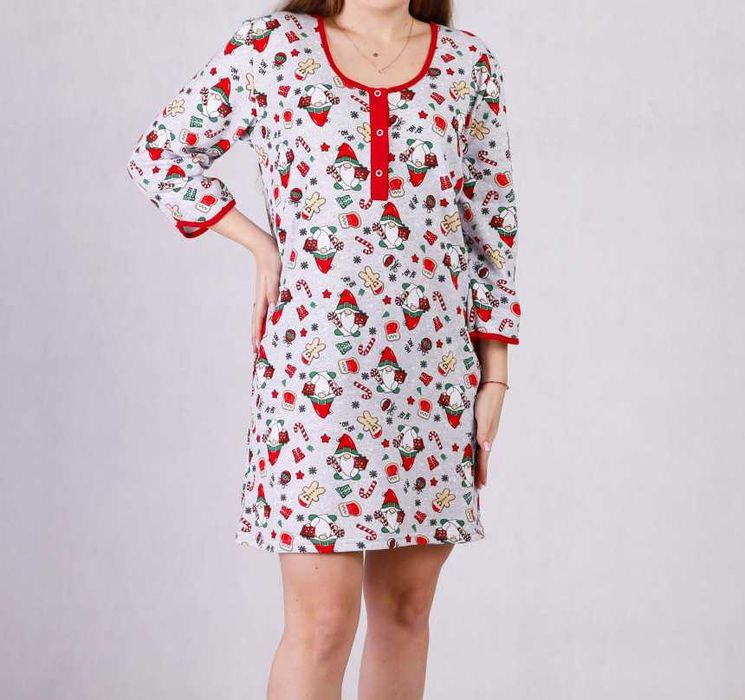 Жіноча тепла нічна сорочка для вагітних в пологовий