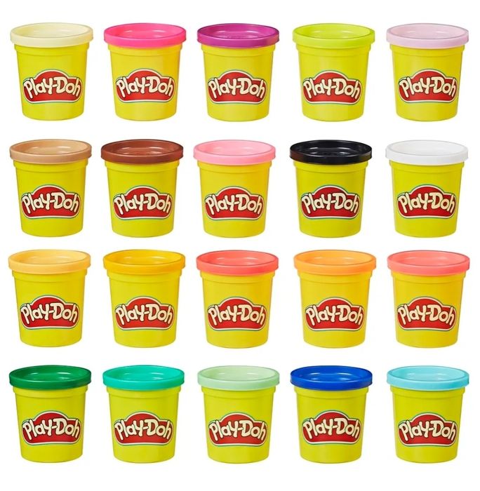 Набір пластиліну Play-Doh з 20-ти баночок по 84 г