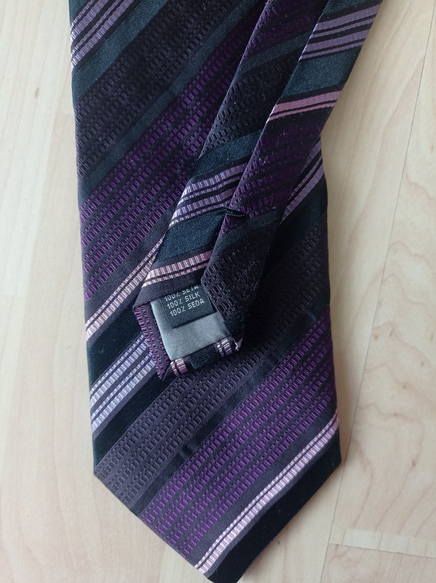 Krawat fioletowy jedwabny Vistula Lantier