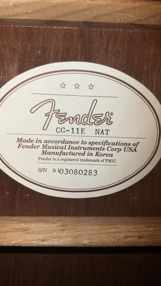 Fender CG - 11 E NAT