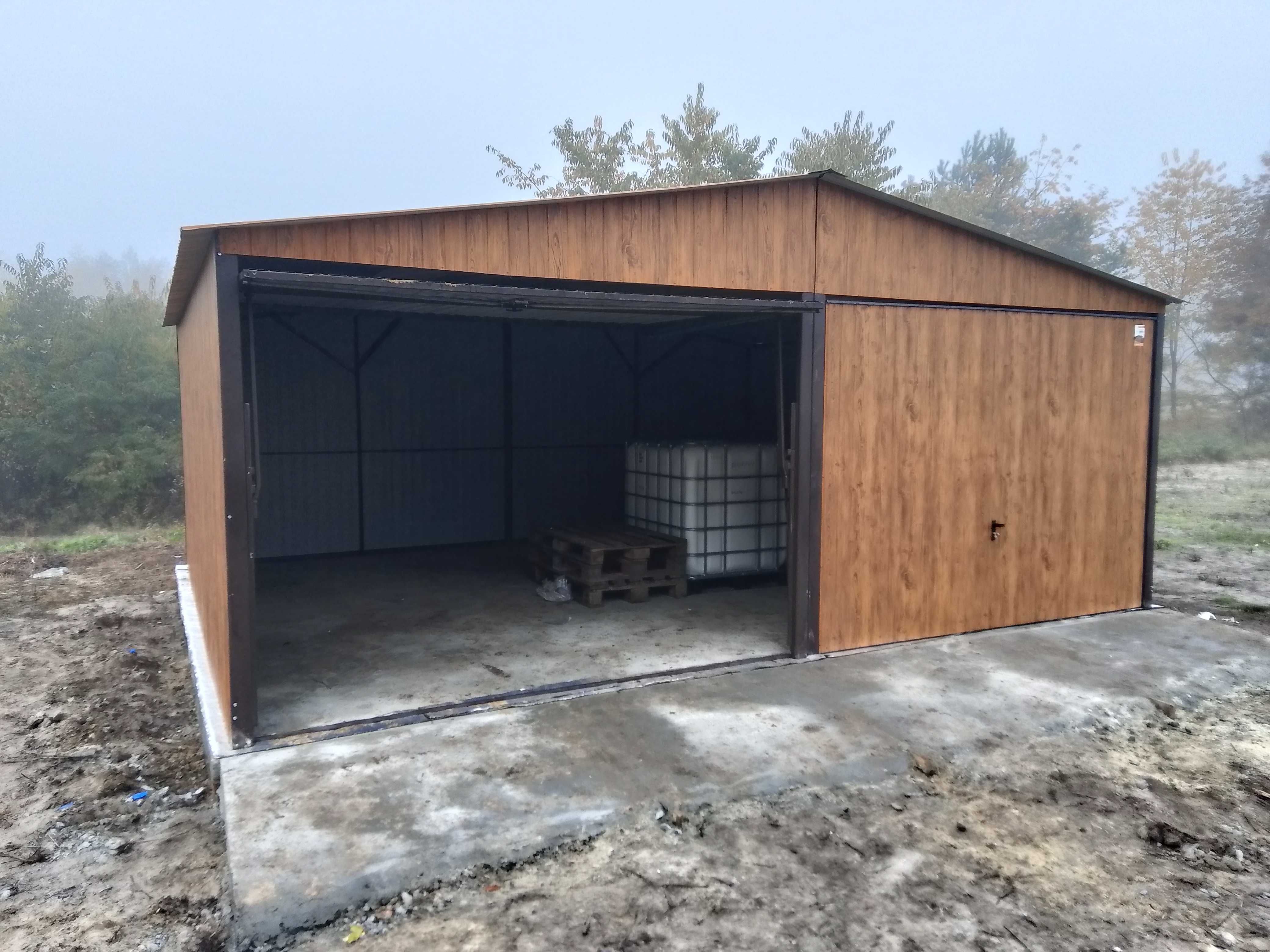 Garaż blaszany 6x5 Dwuspadowy